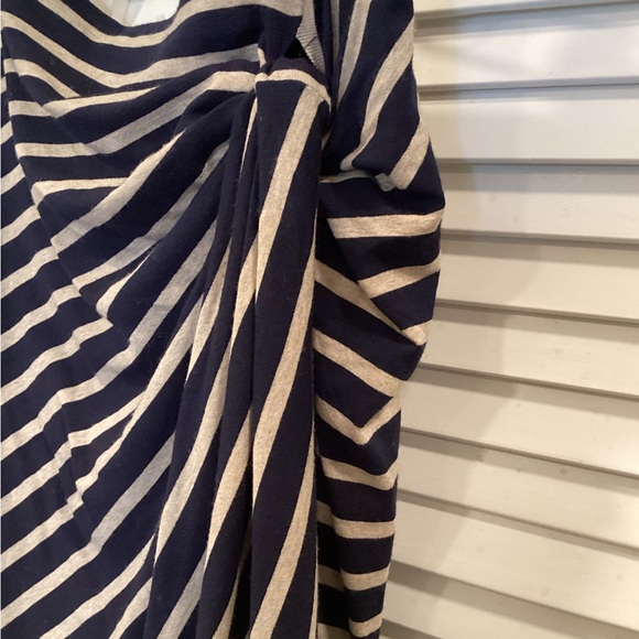 Bailey 44 Blue and White Diagonal Striped Skirt - Picture 3 of 7
